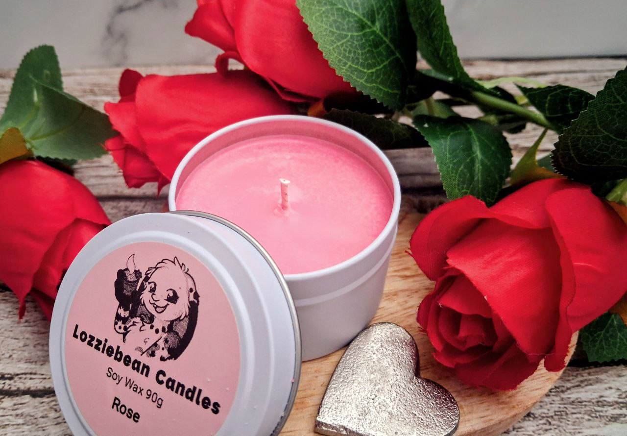 Sweet Floral Scented Soy Wax Candles | 4oz Metal Tins |