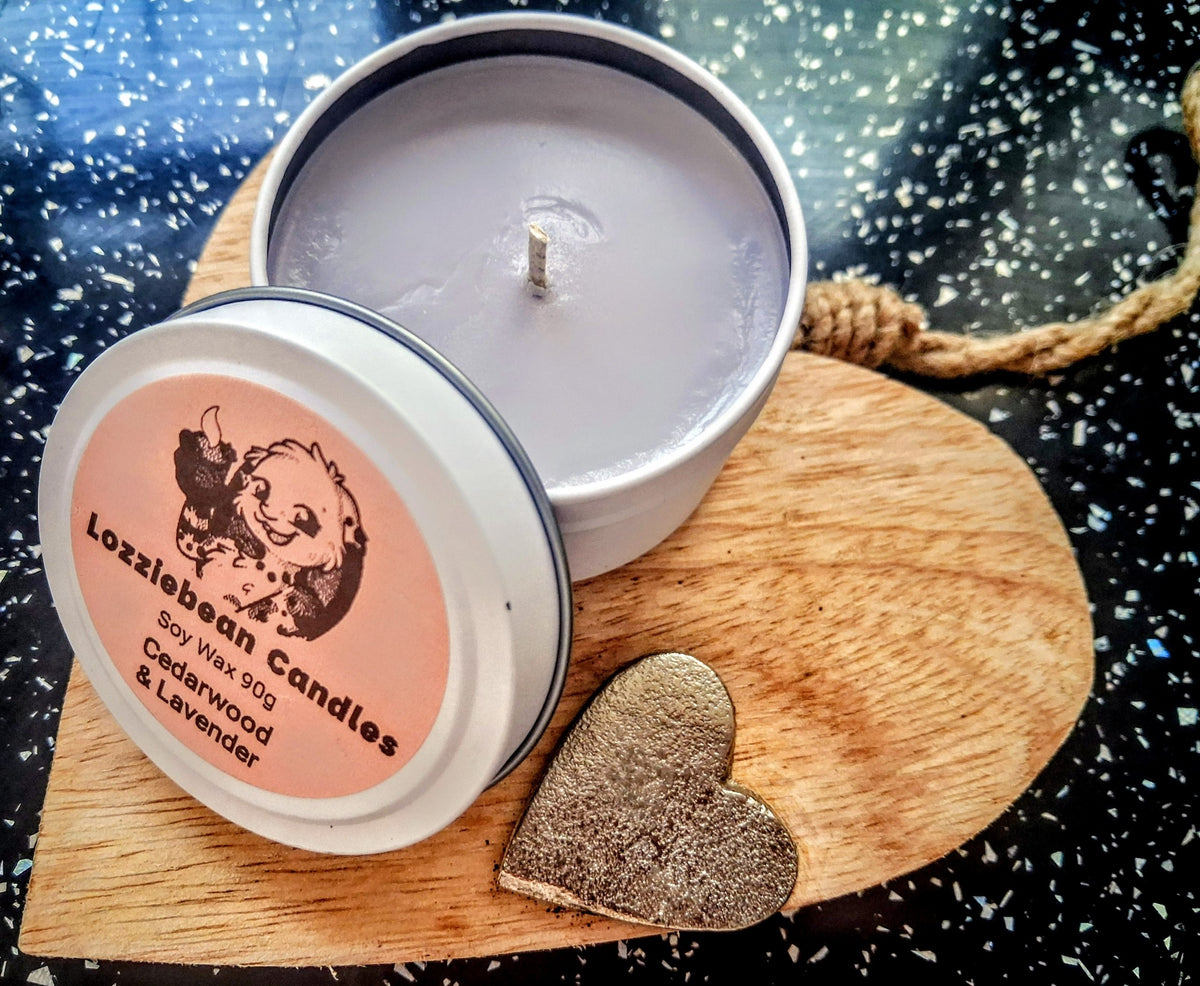 Relaxing Scented Soy Wax Candles | 4oz Metal Tins |