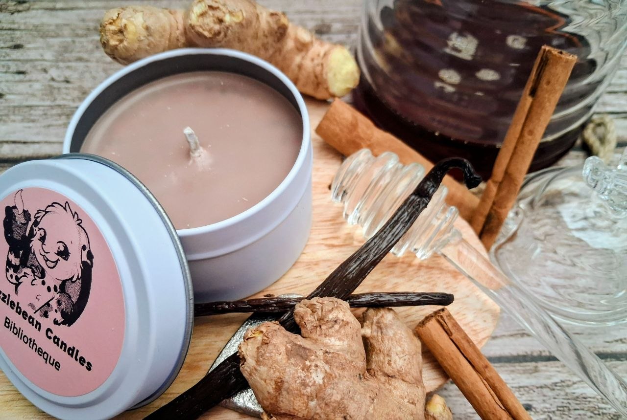 Amber Scented Soy Wax Candles | 4oz Metal Tins |