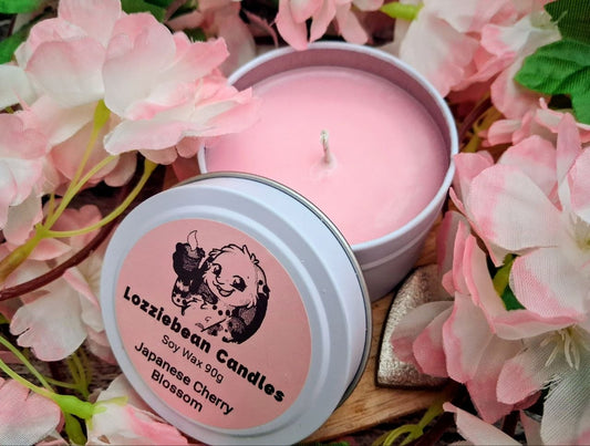 Sweet Floral Scented Soy Wax Candles | 4oz Metal Tins |