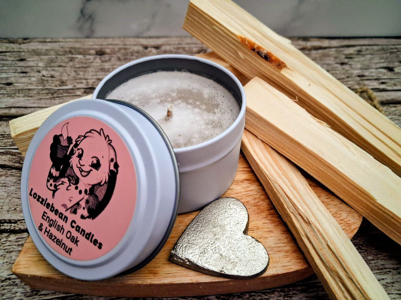 Woody Family Scented Soy Wax Candles | 4oz Metal Tins |