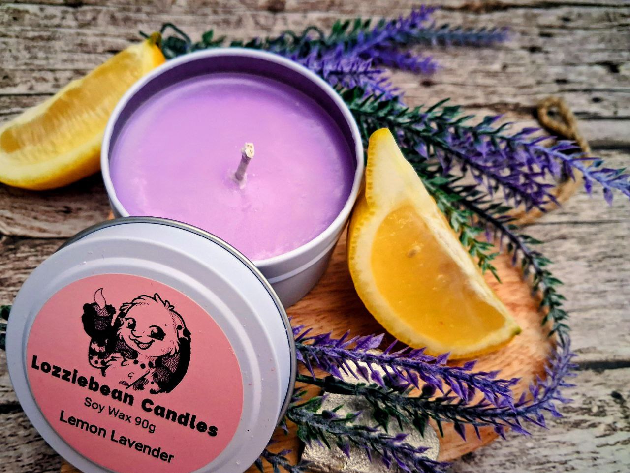Floral & Fruity Scented Soy Wax Candles | 4oz Metal Tins |