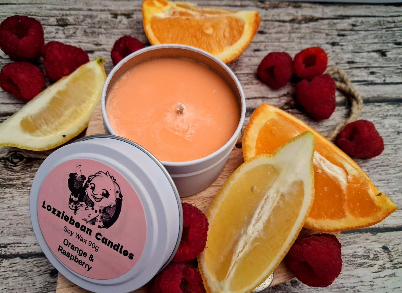 Floral & Fruity Scented Soy Wax Candles | 4oz Metal Tins |