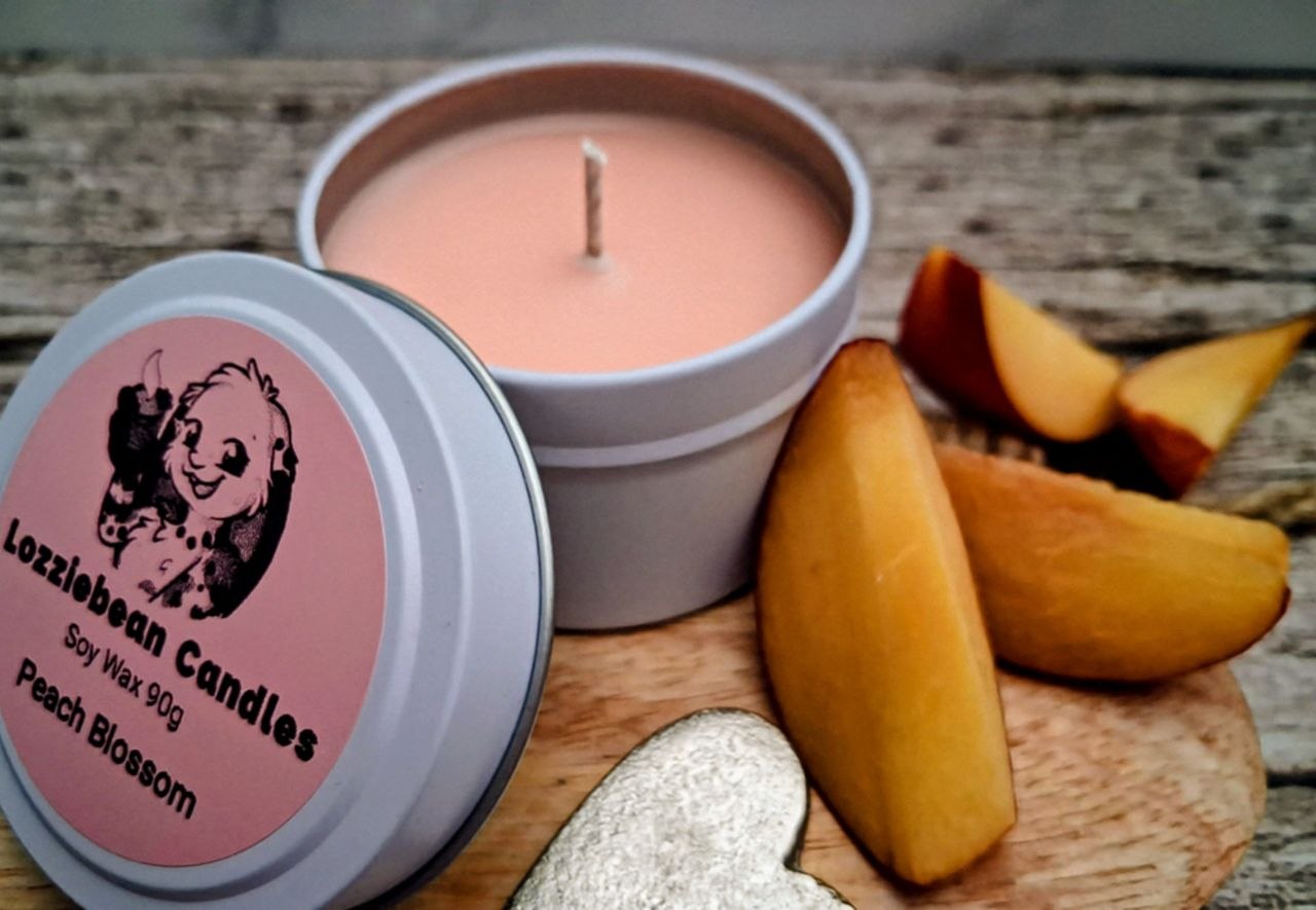 Floral & Fruity Scented Soy Wax Candles | 4oz Metal Tins |