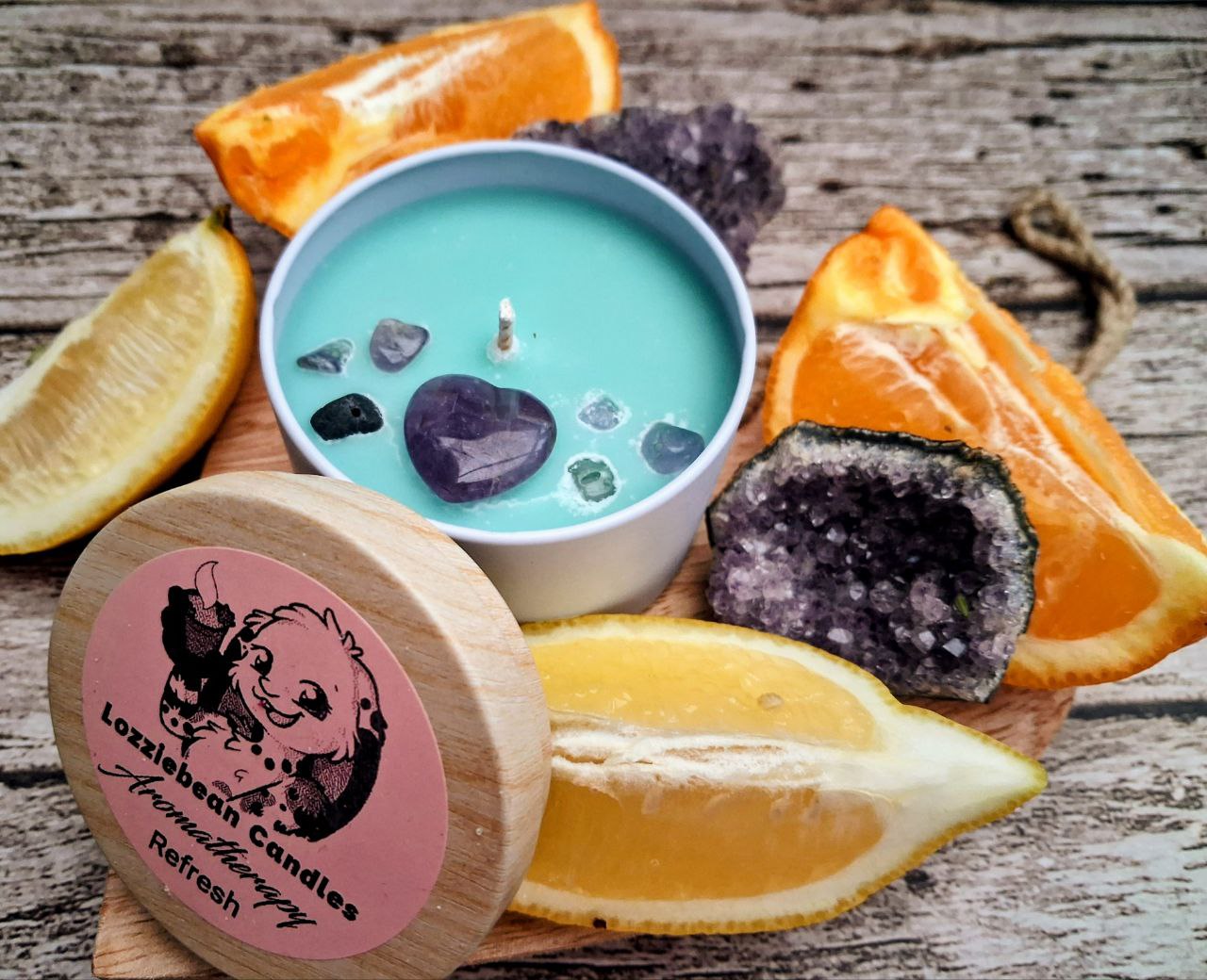 Aromatherapy Soy Wax Candles with Essential Oils | 4oz Metal Tins |