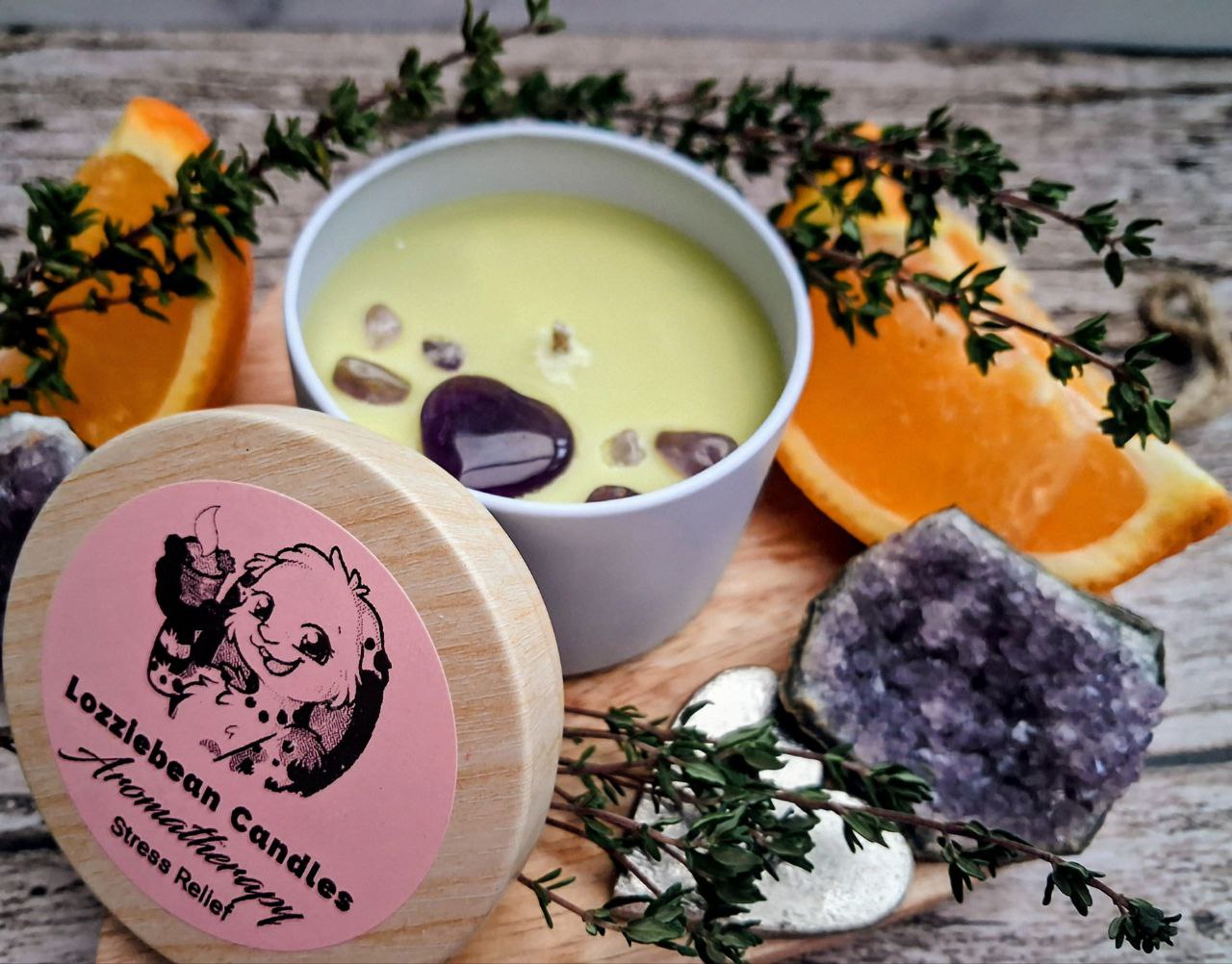 Aromatherapy & Wellbeing | Scented Candle Gift Set | Three 4oz Candles | Made with Essential Oils