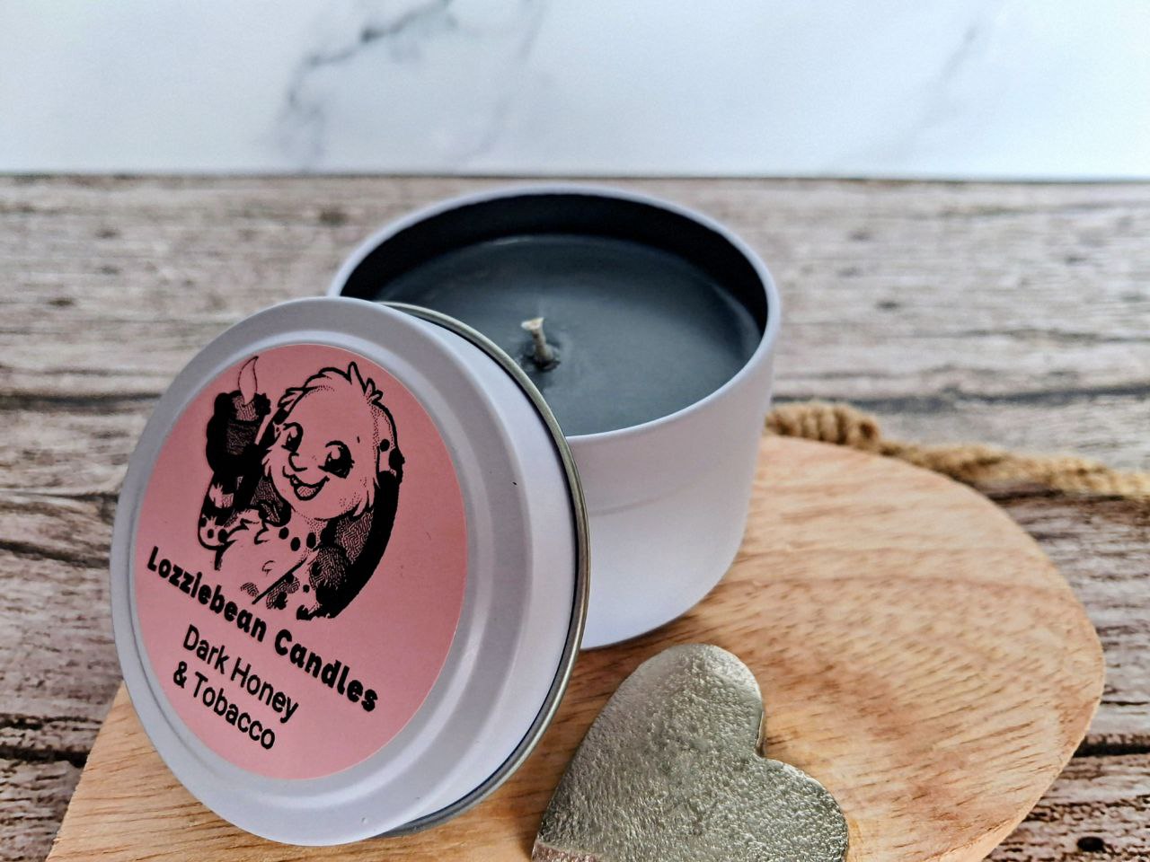 Amber Scented Soy Wax Candles | 4oz Metal Tins |