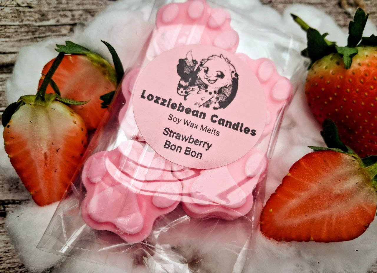 Sweet Scented Soy Wax Melts shaped like Paw prints | Made in the UK | Pack of 5