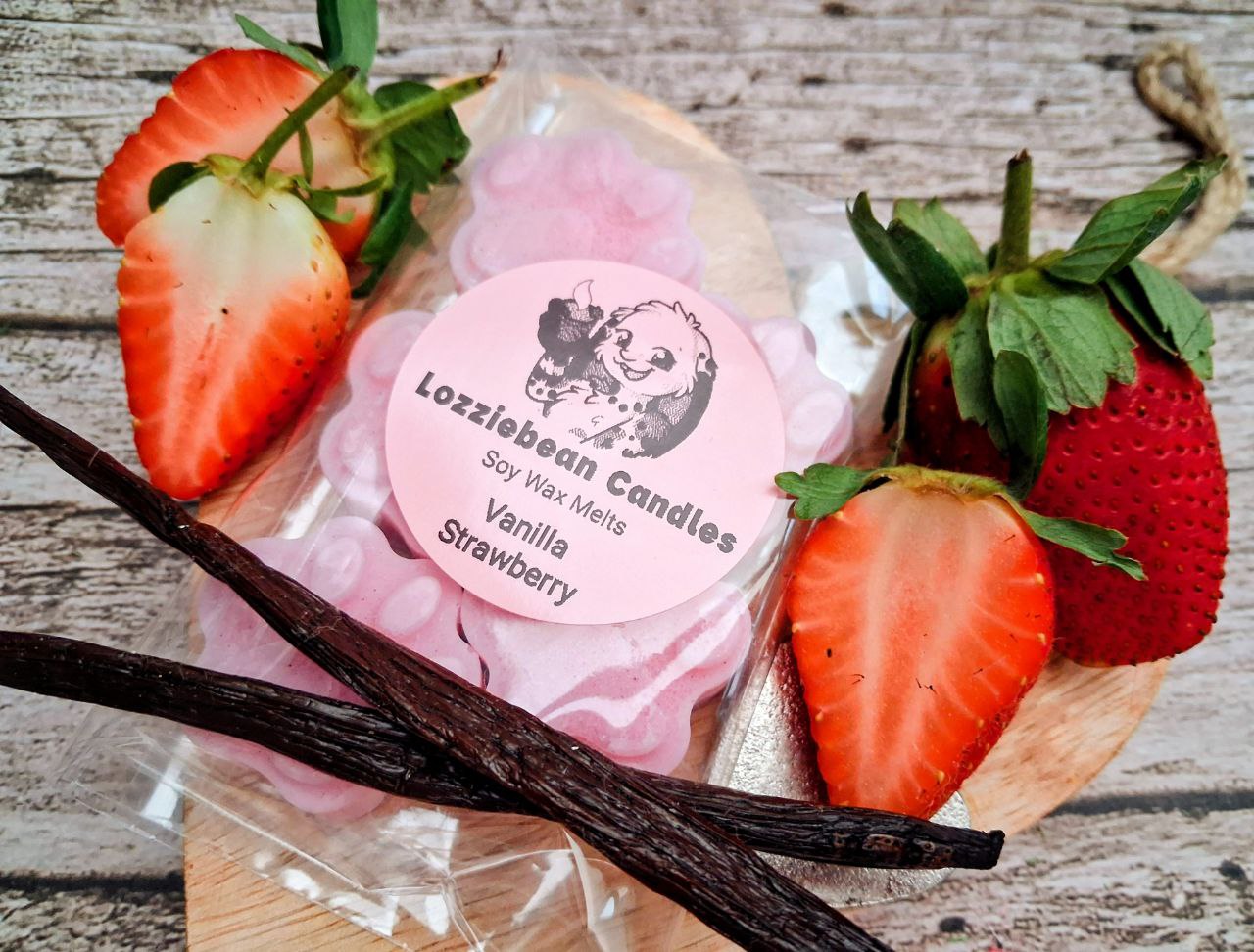 Floral & Fruity Scented Soy Wax Melts shaped like Paw prints | Made in the UK | Pack of 5