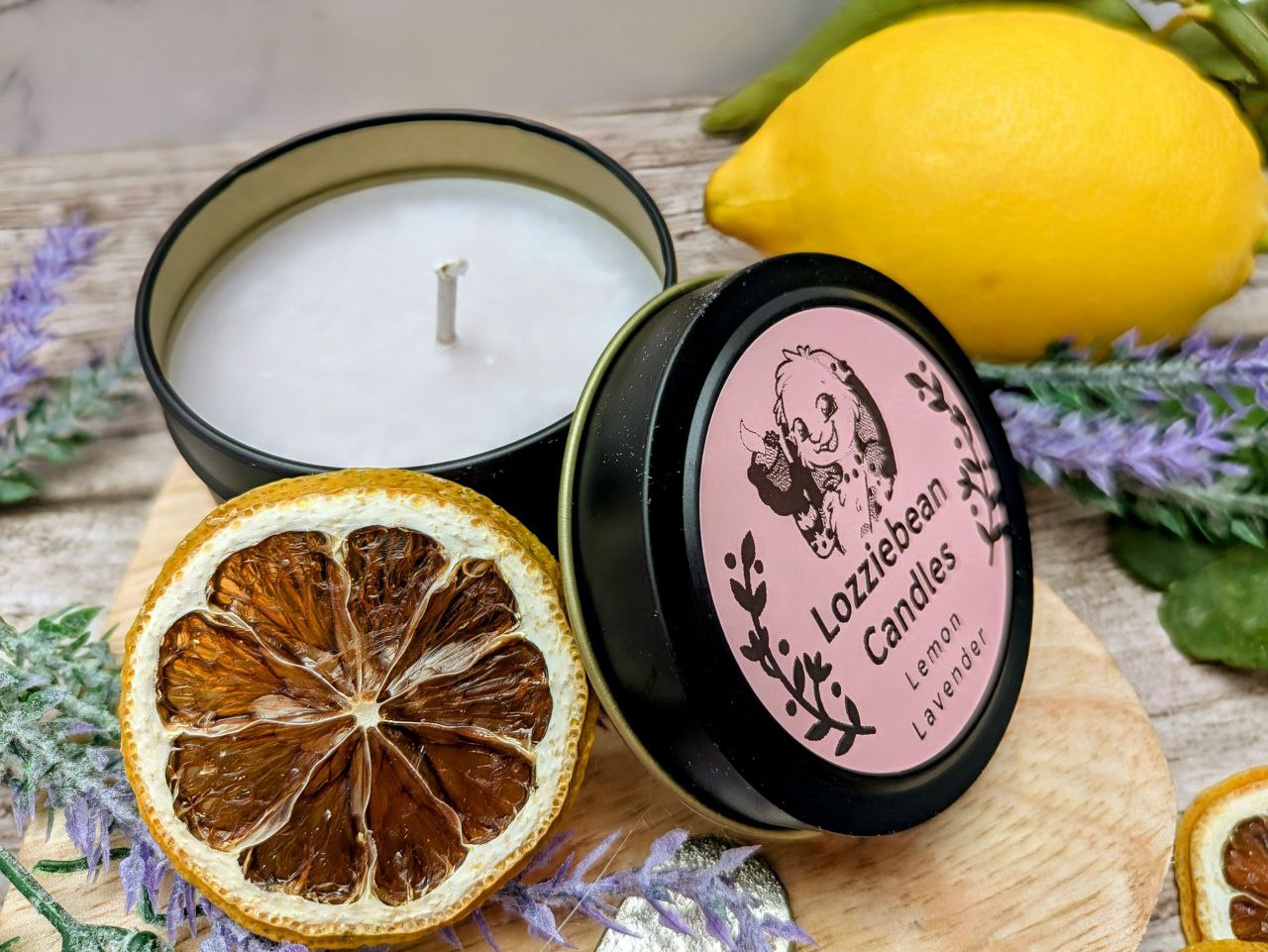 Floral & Fruity Scented Soy Wax Candles | 4oz Metal Tins |