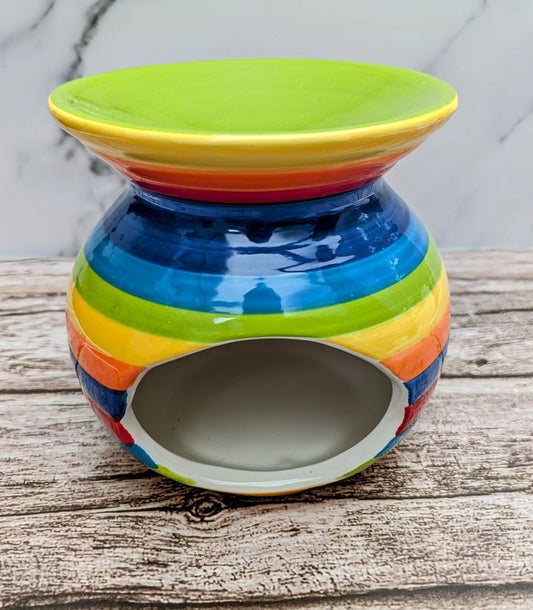 Rainbow Stripe Wax Melt Burner